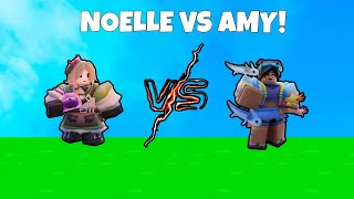 Noelle VS Axolotl Amy! | Roblox Bedwars