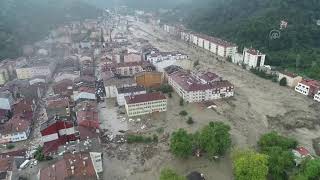 Bozkurt ilçesinde 11 Ağustos'ta yaşanan sel felaketi anının yeni drone görüntüleri ortaya çıktı