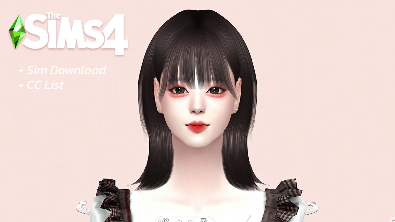 Sims 4 Korean Girl Kpop Cc Sims4 Ts4 Cc Korean Japanese Schoolgirl Cc