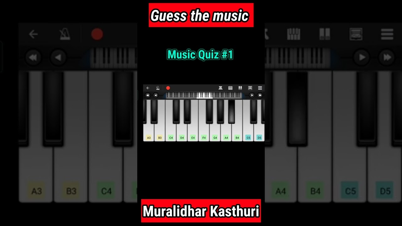 Guess the music - Music Quiz #1 | First five correct answers will be displayed on next video 