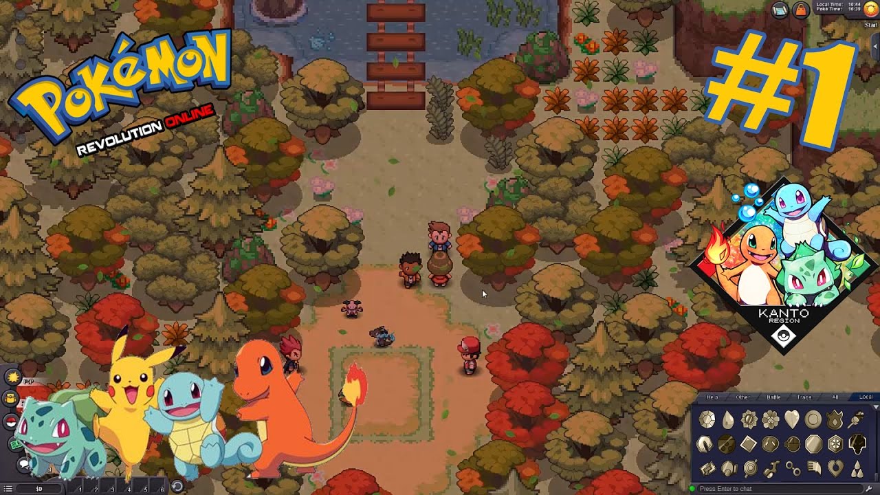Pokemon Revolution Online 1 Macera Başlıyor Velet Bill' e yenildim
