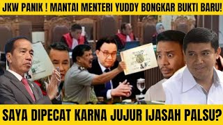 GEMPAR ! MANTAN MENTERI YUDDY BONGKAR BUKTI BARU IJASAH PAlSU JKW? SAYA DIPECAT KARNA JUJUR SOAL INI