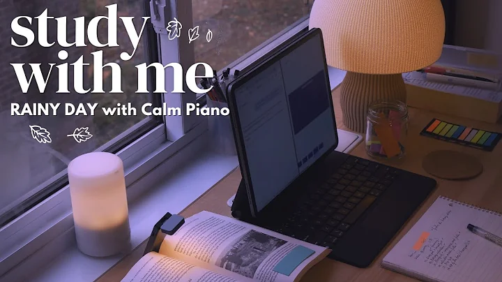 🍂 3-HOUR STUDY WITH ME 🌧️ Rainy Day in Autumn | 🎹 Calm Piano Music + Gentle Rain | Pomodoro 50/10