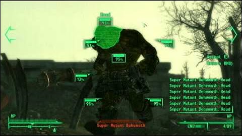 Fallout 3- How to kill a Super Mutant Behemoth