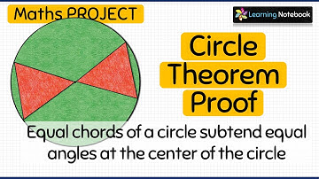 Gelijke koorden van een cirkel omsluiten gelijke hoeken in het midden (bewijs van de cirkelstelli...