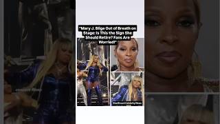 Mary J. Blige Visibly Seen Out Of Breath On Stage...having To Sit Downfans Are Worried