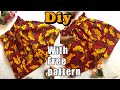 How to sew a paper bag shorts | diy cuffed shorts | free pattern included