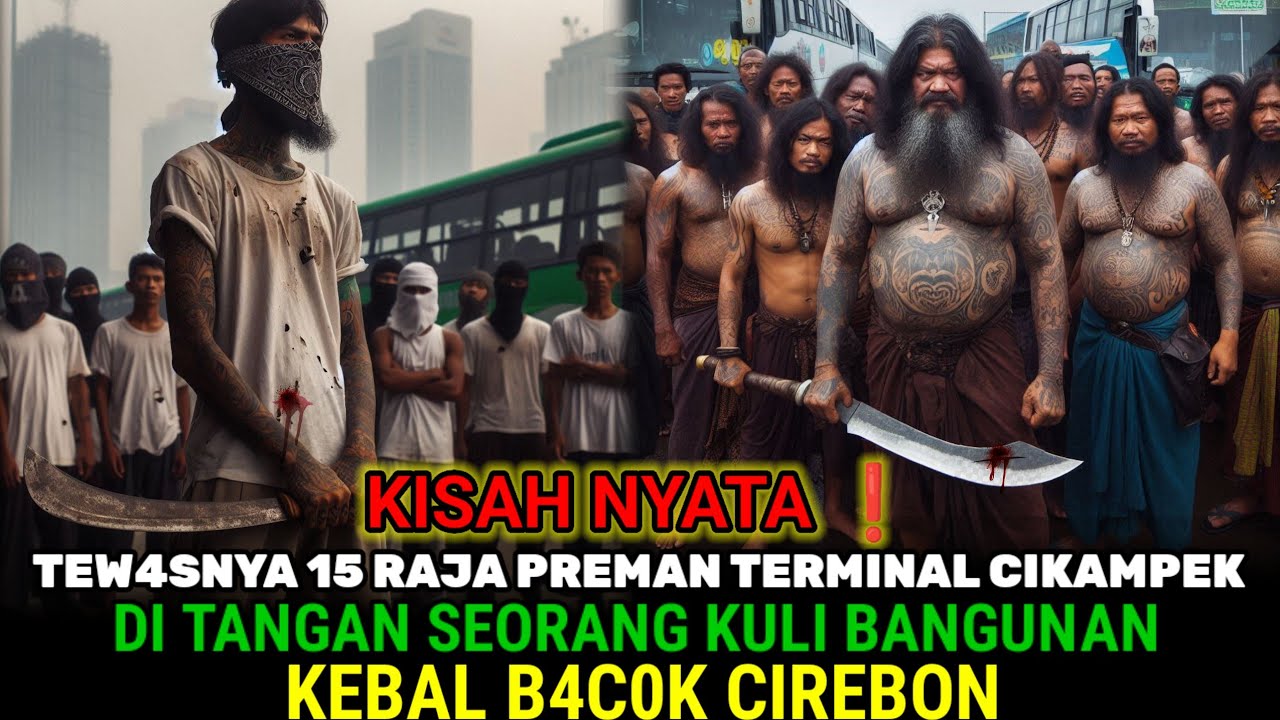 KISAH NYATA❗ TEW4SNYA 15 RAJA PREMAN TERMINAL CIKAMPEK DI TANGAN TUKANG BANGUNAN KEBAL B4COK CIREBON