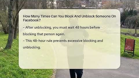 How Many Times Can You Block And Unblock Someone On Facebook? - Everyday-Networking