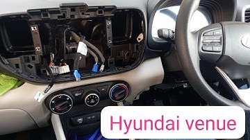Hyundai venue infotainment remove and rear camera installation full info