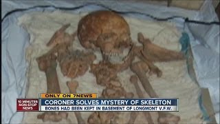 Skeleton from Longmont VFW examined by coroner