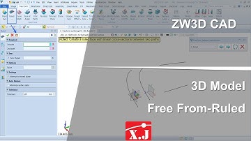 ZW3D คู่มือ สอนการใช้งาน CAD - Basic Face - Ruled