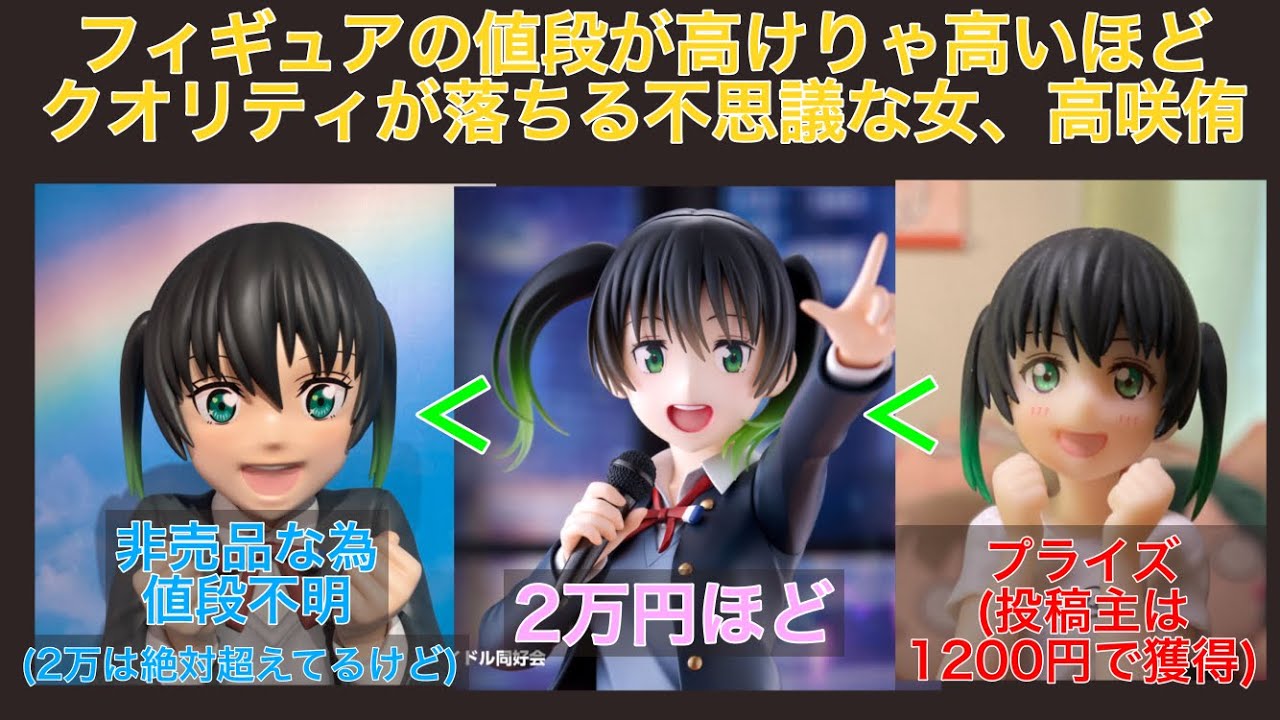 フィギュアの値段が高くなるほどクオリティが落ちるとかいう謎の現象を
