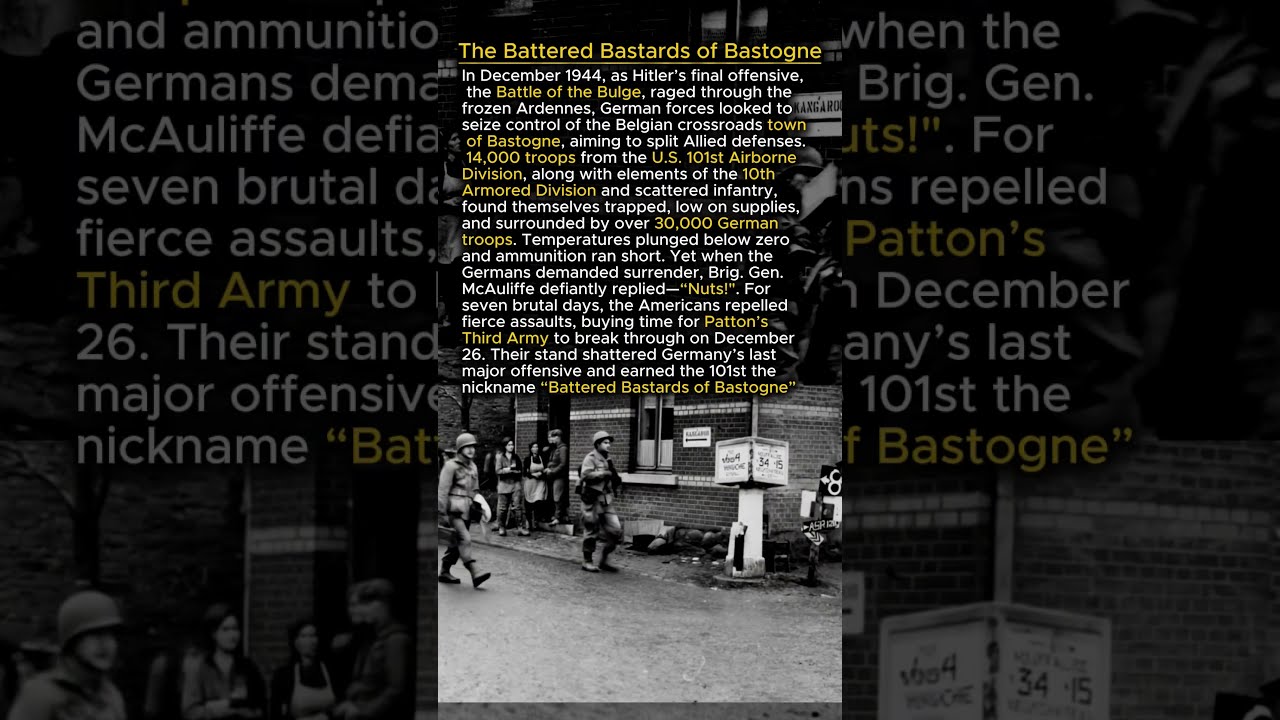  Nuts The 101st S Brilliant Stand At Bastogne