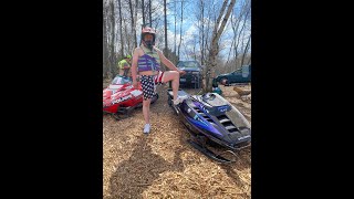 Shitti Skippers - Snowmobile Watercross Practice pond Summer 2020