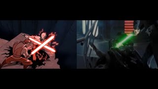 SW: Clone Wars Micro Series - Original Trilogy References.