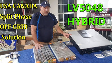 LV5048 MPP SOLAR N.AMERICAN 110/220v OFF GRID SOLUTION SPLIT PHASE HYBRID INVERTER & TESLA BATTERIES