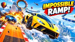 MEGA RAMPA IMPOSSIBILE! 😱🔥 Folli acrobazie con auto e salti enormi screenshot 3