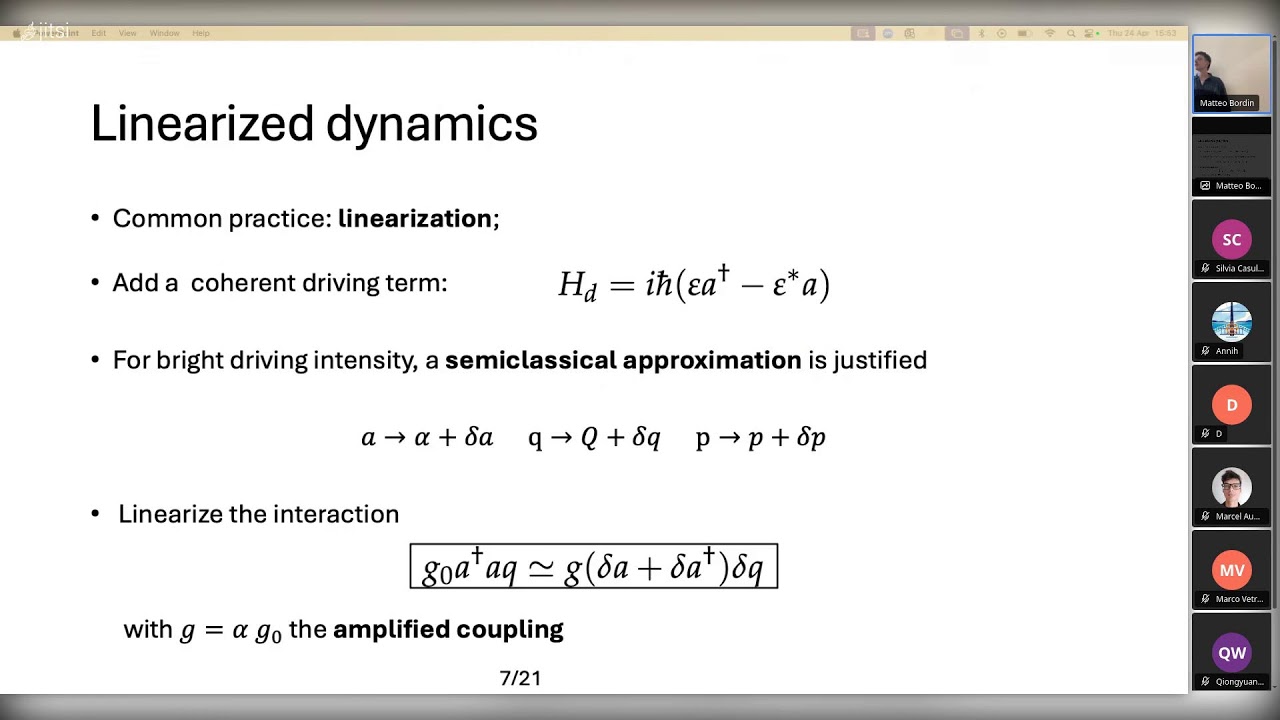 Matteo Bordin: Coherent macroscopic mechanical states generation by post-selective photocounting