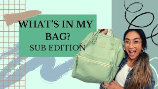 WHAT’S IN MY BAG? | substitute edition