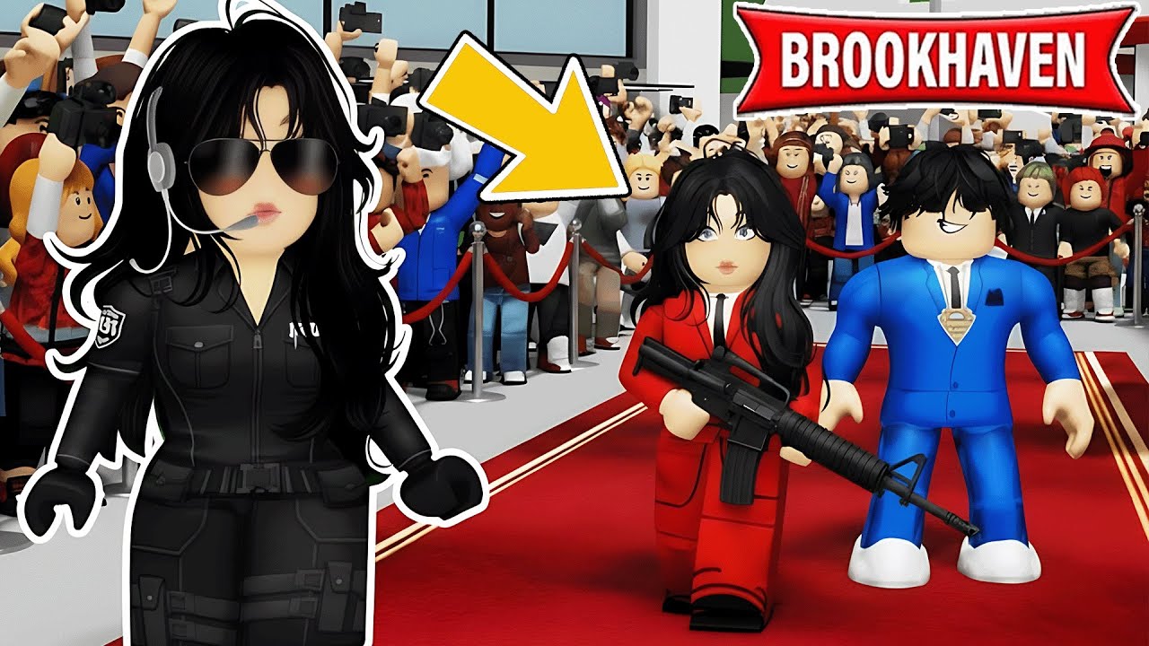 JE DEVIENS LA GARDE DU CORPS D'UNE STAR SUR BROOKHAVEN ROBLOX !