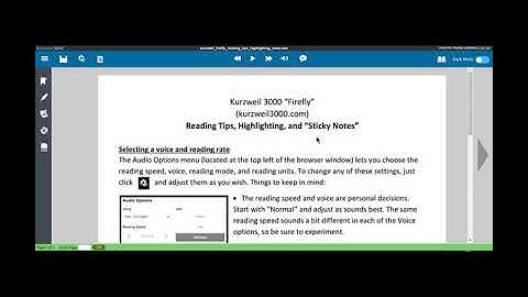 Logging in to Kurzweil 3000 Online