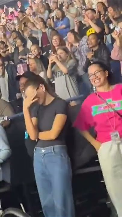 Hailey Bieber reaction to 'anyone' by Justin Bieber || Justice World Tour in Greensboro