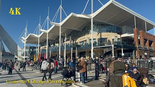 Walking Tour Gunwharf Quays||Portsmouth 🇬🇧||February 2024