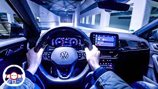 2023 VW T-ROC R with AKROPOVIC Exhaust - NIGHT POV DRIVE Onboard (60FPS)