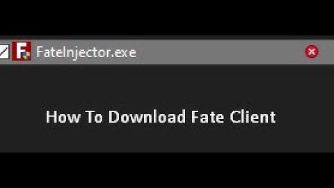 How to actually download Fate Client!