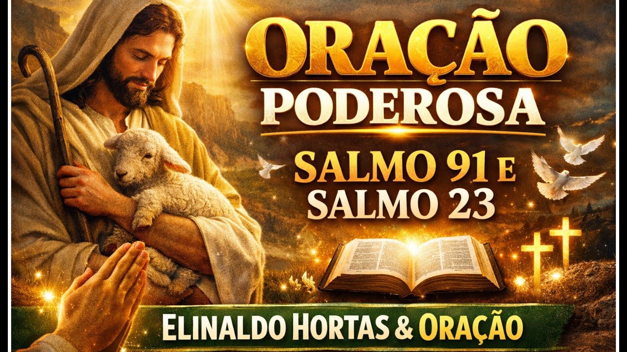 ORAÇÃO DO DIA 27-DE FEVEREIRO-2026-SALMO 91- SALMO 23  #Oração #Fé #Deus #Amém