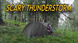 NOT SOLO CAMPING • CAMPING IN HEAVY RAIN, THUNDER & LIGHTNING • RELAXING CAMPING IN THUNDERSTORMS