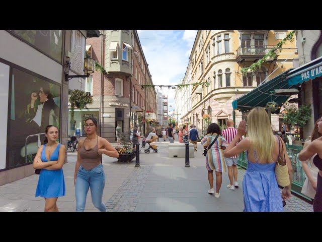 STOCKHOLM, SWEDEN - AUGUST 23, 2018: People walk by Intersport