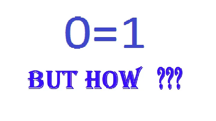 0=1 PROOF | CAN YOU SPOT THE MISTAKE???
