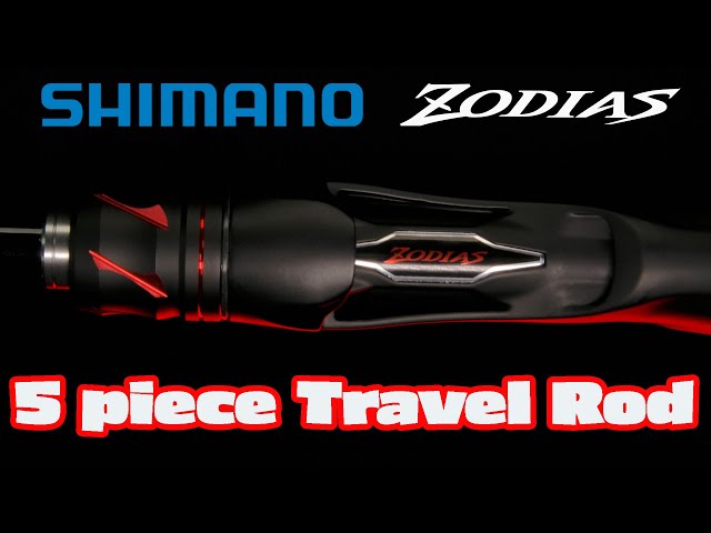 NEW TRAVEL FISHING ROD - SHIMANO ZODIAS 5 PIECE 