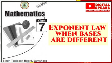 Exponent Law Class 7 | Sindh Plus Tv