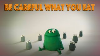 BE CAREFUL WHAT YOU EAT! - STOP MOTION ANIMATION #animation #waaber