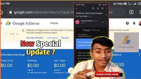AdSense Reporting Changes for YouTube in Hindi l Google Adsense New Update September 2020 By Vinay T