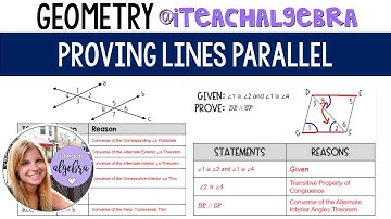 Geometry - Proving Lines Parallel
