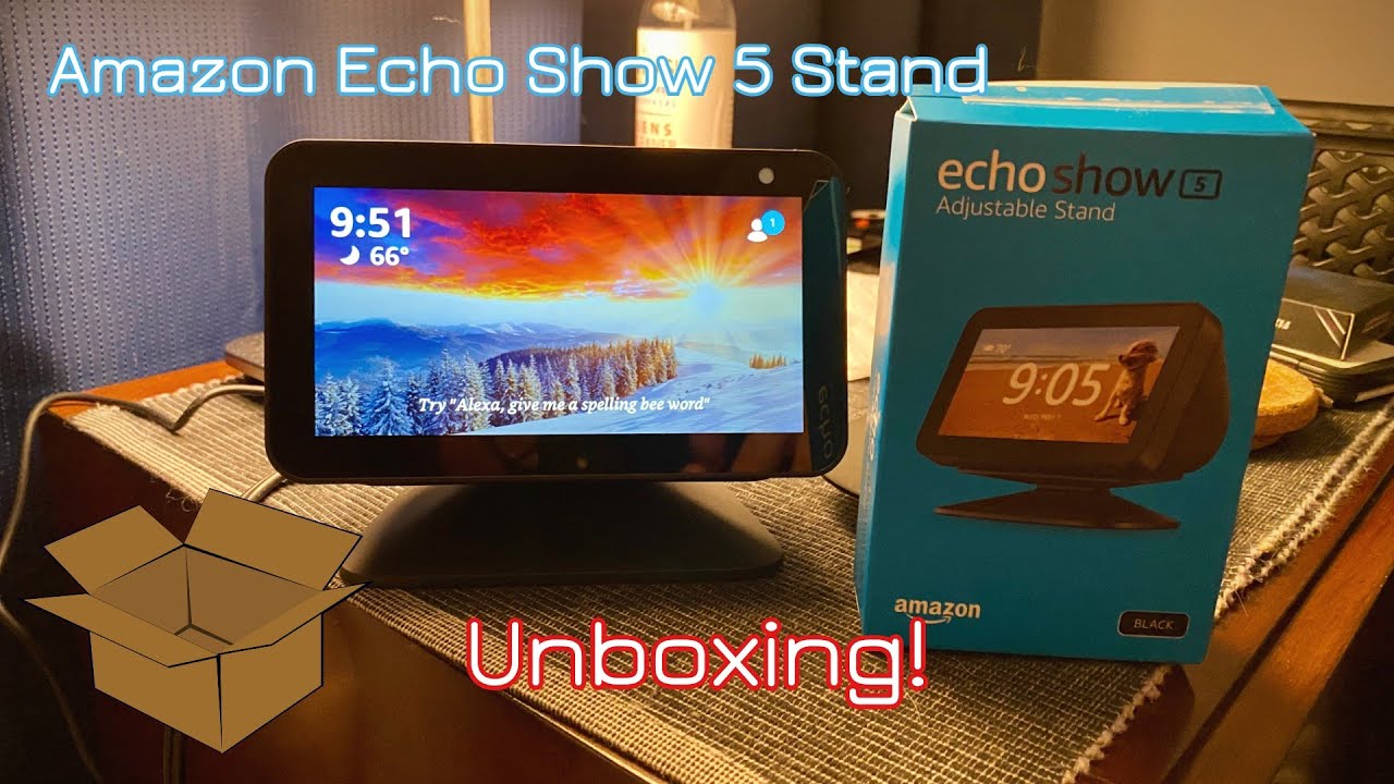 Show 8 Stand - Black Nestdo for Echo Show 8 Adjustable Stand & Echo Show 5 Adjustable Stand with Non-slip Base