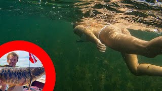 Underwater Spear Fishing Trophy Fish Of A Lifetime!!! (Underwater Footage!!!)