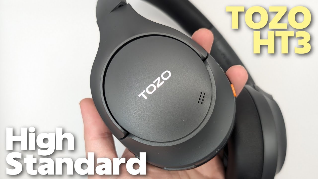 TOZO HT3 ワイヤレスヘッドホン 本体 完全日本語解説付 NCボタン黒