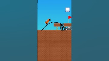 Draw line bridge puzzle game 🚗#gaming #gameplay