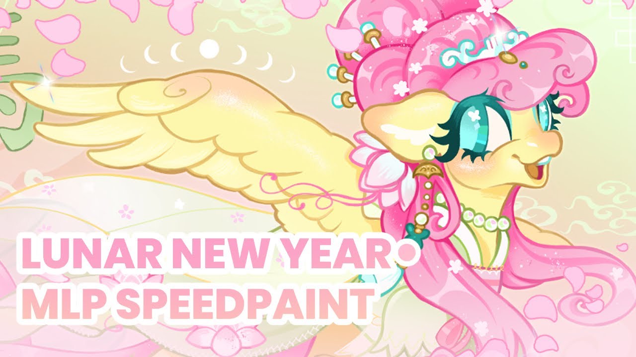 Year of the Pony [Horse] - Chinese New Year MLP Speedpaint 🪷🐎🧧