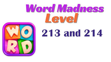 Word Madness Level 213 | Word Madness Level 214