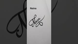 Naina Name Style Sign 