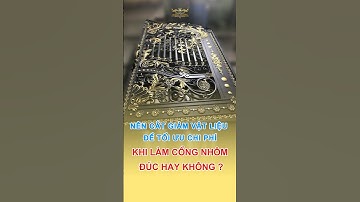 Có Nên Cắt Giảm Vật Liệu Để Tối Ưu Chi Phí Khi Làm Cổng Nhôm Đúc #cổngnhômđúc #congnhomduc #shorts