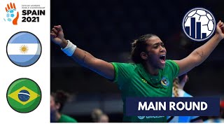 Argentina vs Brasil  | Main Round | Campeonato Mundial de Handebol Feminino 2021