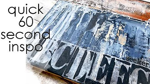 Quick 60 second inspiration using collage papers
