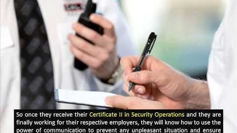 Important Things You Can Learn From Certificate II in Security Operations